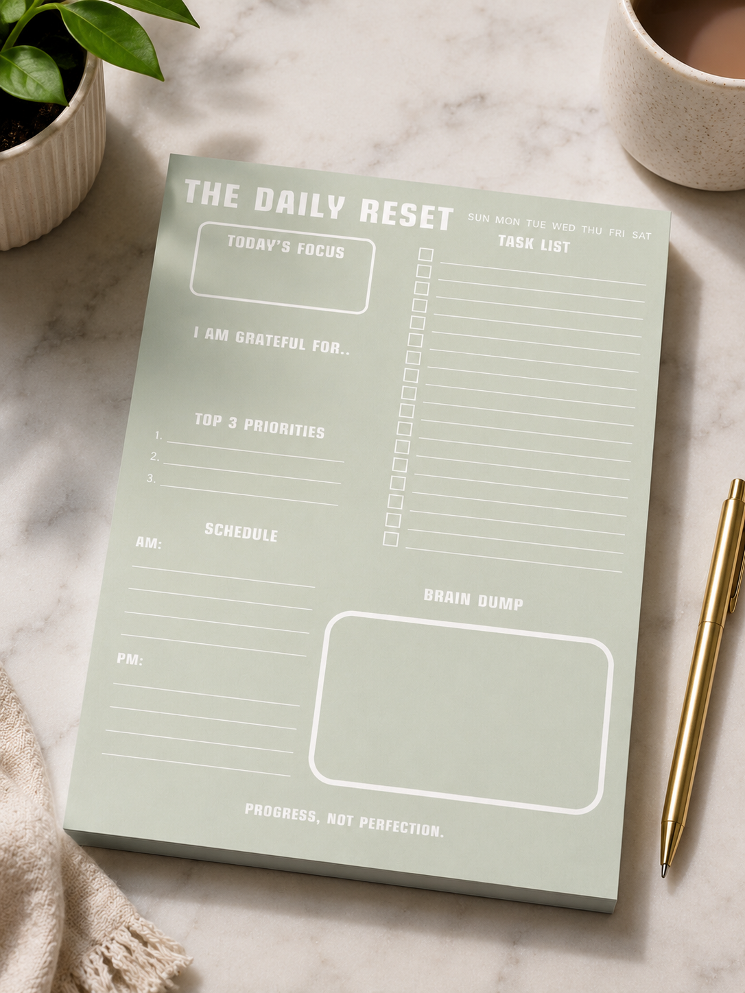 The Daily Reset Planner - Sage