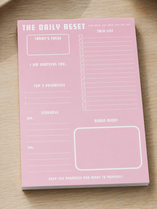 The Daily Reset Planner - Pink